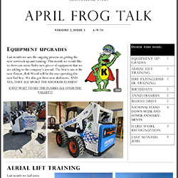 Frog Talk Newsletter - April 2021