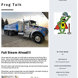 Frog Talk Newsletter - February 2021